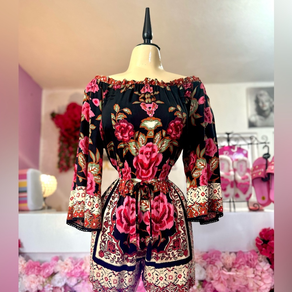 Floral Off-Shoulder Jumpsuit